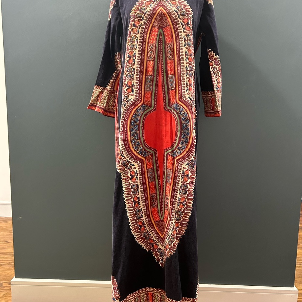 Vintage Pakistani block print dashiki